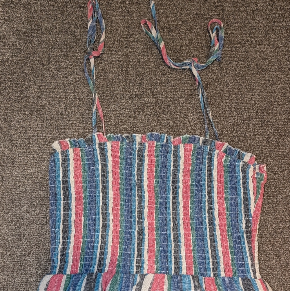 Trendy Boutique Multicolor Striped Maxi Dress